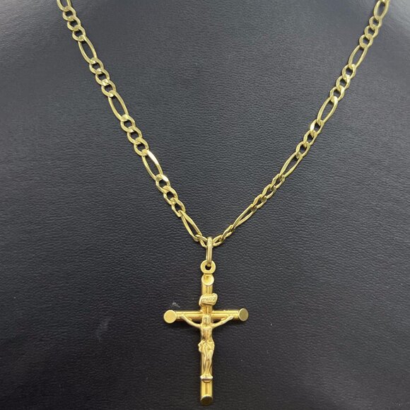 New 14K Yellow Gold Necklace 22